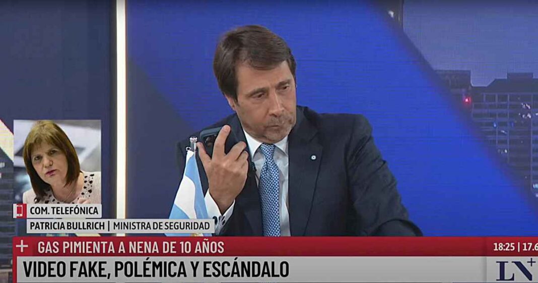 una-nena-en-una-marcha-violenta,-la-policia-que-le-tira-gases-y-un-fuerte-cruce-al-aire-entre-eduardo-feinmann-y-patricia-bullrich