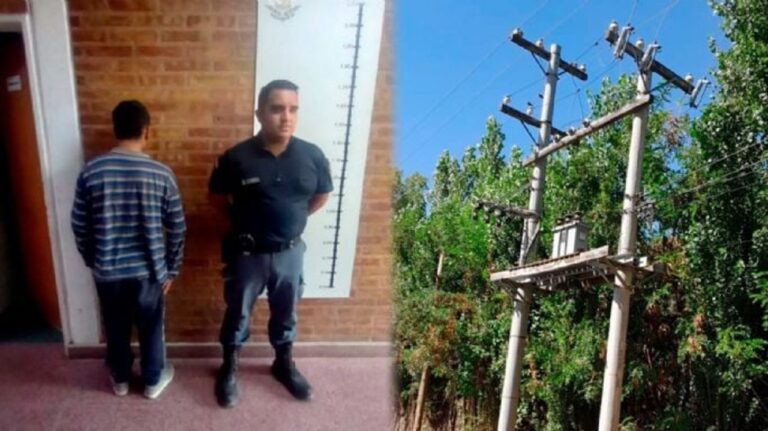 Otro robacables en el Alto Valle: lo encontraron tratando de sacar un transformador