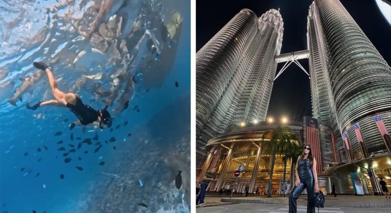 Las increíbles fotos de las vacaciones de Charlotte Caniggia en el sudeste de Asia