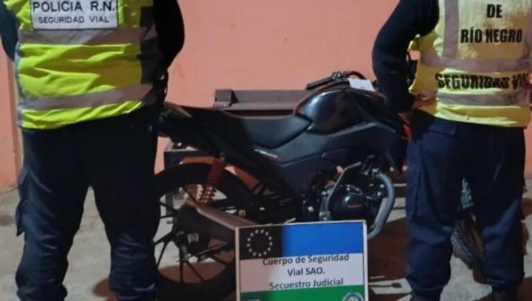 Lo detuvieron con una moto que decía que era suya, pero era robada