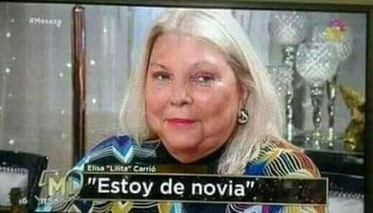 Lilita Carrió le contó la verdad a Mirtha Legrand, sobre su meme más famoso: «Estoy de novia…»