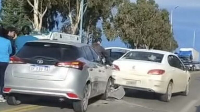 Dos choques en cadena y caos vehicular en la Ruta 3