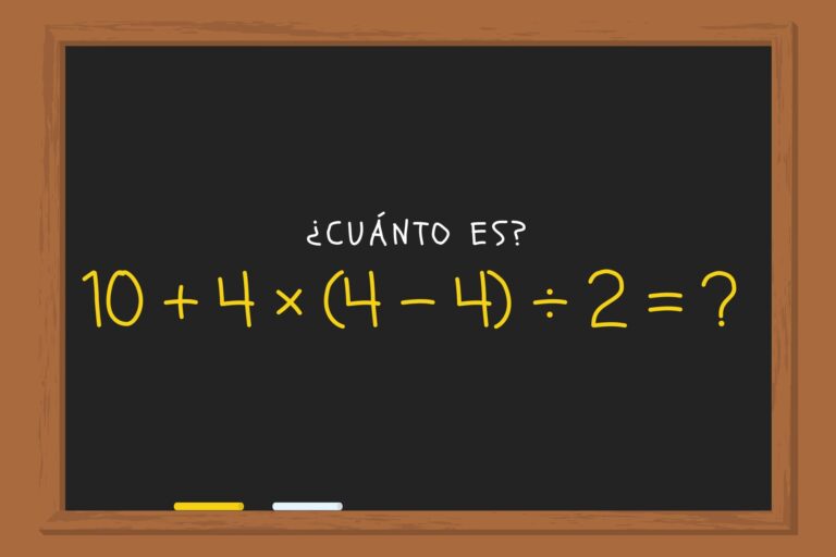 Cuánto es 10+4(44)2? El ejercicio matemático que pone a prueba la rapidez mental