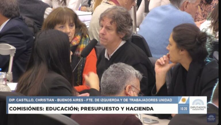 Christian Castillo: «Crece la resistencia y la unidad entre trabajadores y estudiantes»
