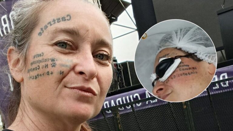 Video: la candidata a concejal de la Libertad Avanza se borró los tatuajes de su cara