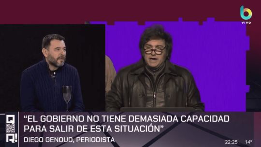 Diego Genoud: «Al Gobierno se le dio vuelta el reloj de arena y por ahora no tiene nada para salir de esta situación»