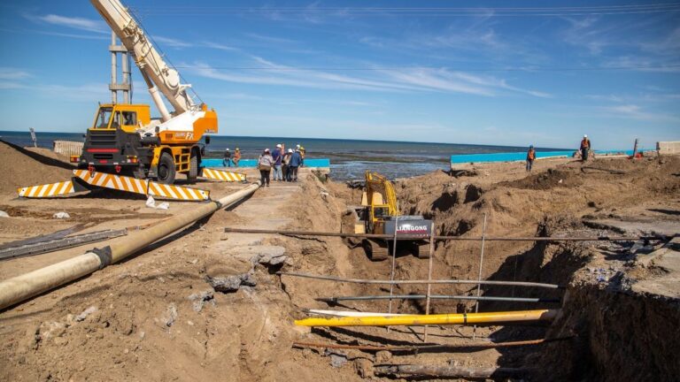 Ruta 3: avanza la obra de reemplazo del pluvial